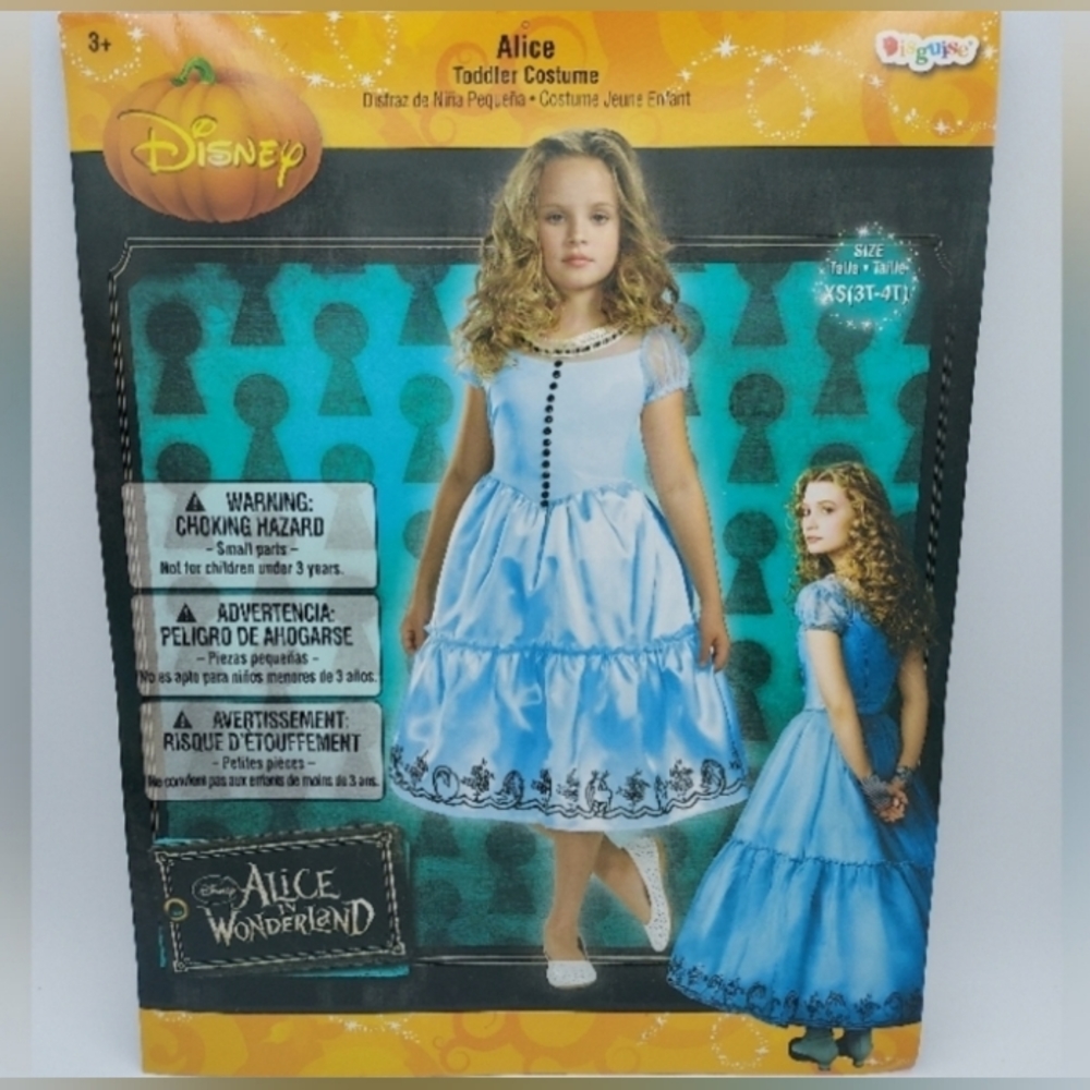 *SHIPS SAME/NEXT DAY!* New Alice in Wonderland Costume - Size 3T-4T